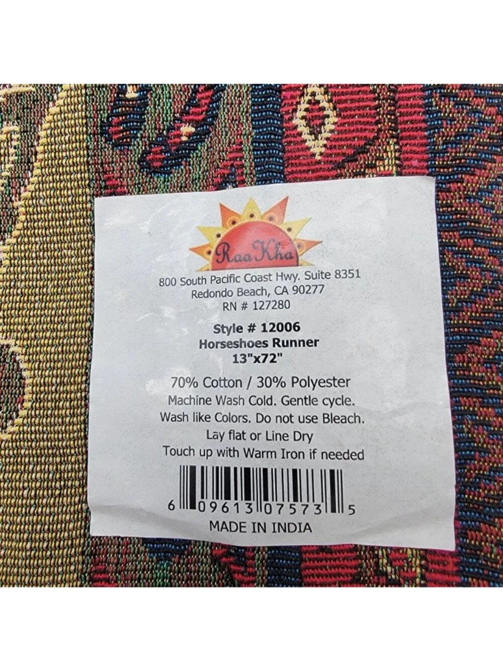 Cowboy Western Jacquard Table Runner